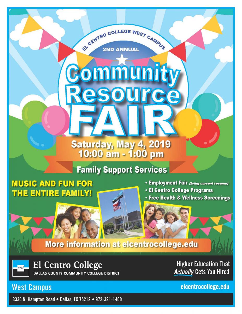 El Centro College West Campus Community Resource Fair Informate DFW