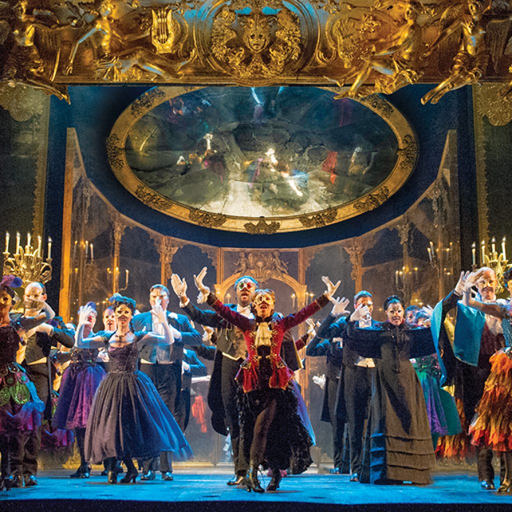 The Company performs “Masquerade.” Original The Phantom of The Opera Tour Cast. Photo by Alastair Muir.