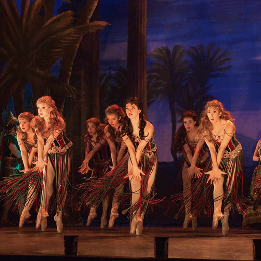 The Corps de Ballet in “Hannibal” – Choreography by Scott Ambler. Original The Phantom of The Opera Tour Cast. Photo by Matthew Murphy.