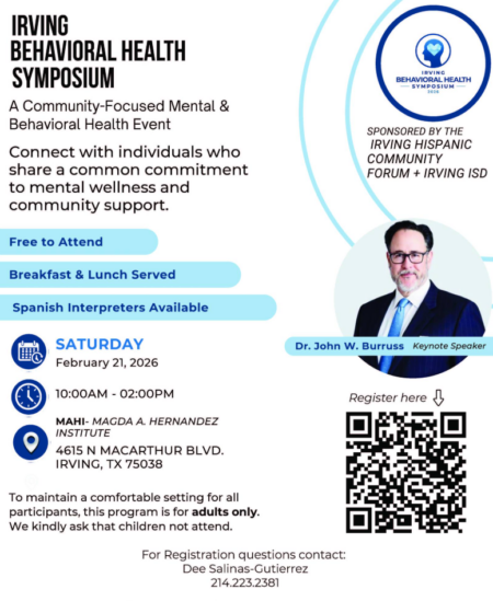 Irving Behavioral Health Symposium Highlights Mental Health & Community Resources